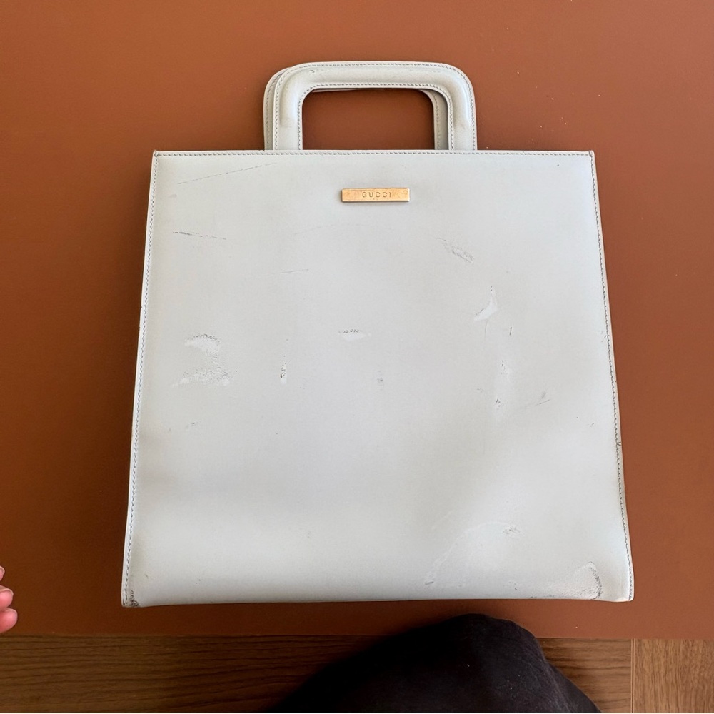 Gucci 2 in 1 Clear PVC & Baby Blue Leather Bag - Picture 15 of 15